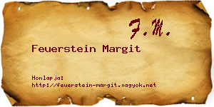Feuerstein Margit névjegykártya
